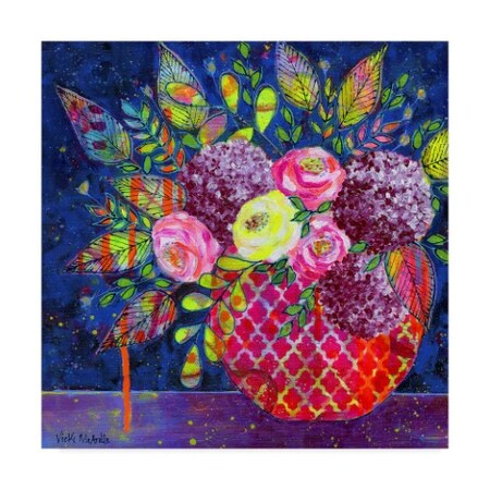 Trademark Fine Art Vicki Mcardle Art 'The Night We Met' Canvas Art, 18x18 ALI32161-C1818GG